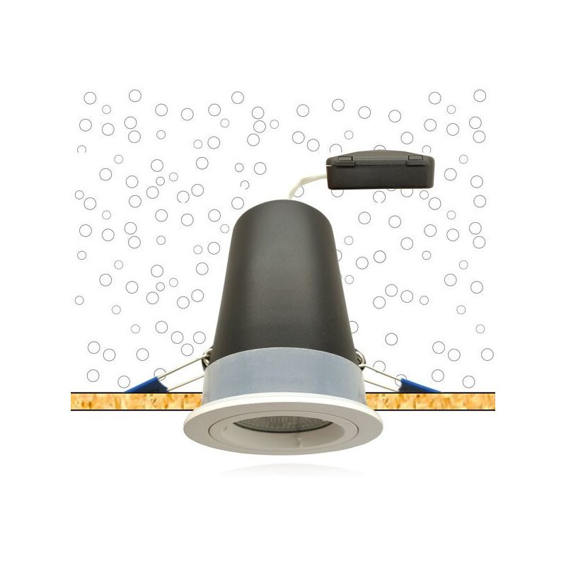 Spot encastre mercure mbf osb nf 6W sli dim 4K noir Aerospot 383036