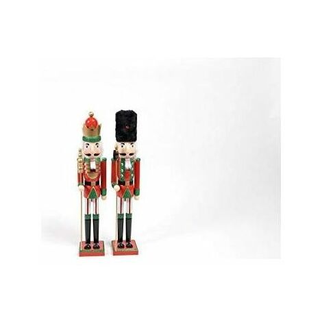Mercury Statuina in Legno Schiaccianoci 55cm Assortito