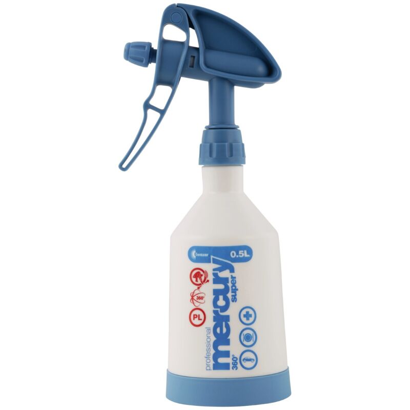 Kwazar Wtm.0030 Mercury Super Pro 360 ° - Flasche De Spray De 0, 5 L, Blanco / Blau