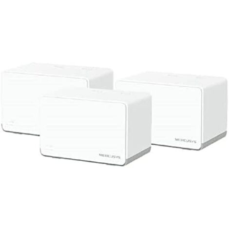 MERCUSYS Halo H70X (3-Pack) - AX1800 Sistema WiFi 6 Mesh, 3X Puerto Gigabit Ethernet, Conecta hasta 150 Dispositivos, Control Parental, Cobertura de hasta 550 m², Fácil Configuración
