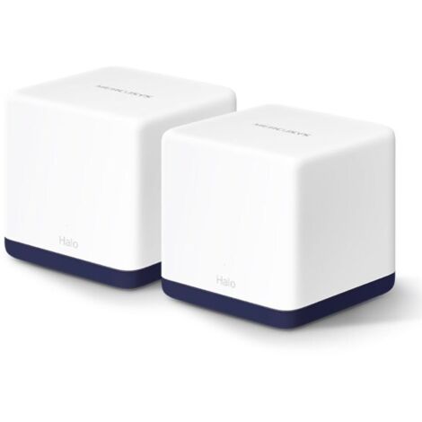 Mercusys  Système Wi-Fi maillé pour toute la maison AC1900  Halo H50G (paquet de 2)  802.11ac  600+1300 Mbit/s  Mbit/s  Réseau local Ethernet (RJ-45)