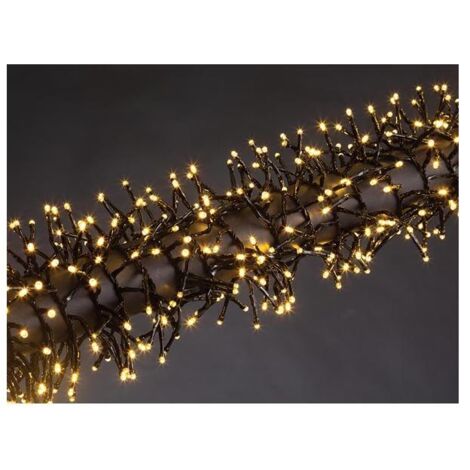 MERGA LED - 12 m - 1020 LED - blanc chaud - câble noir - 31 V