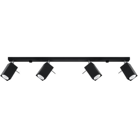 MERIDA 4L black ceiling lamp