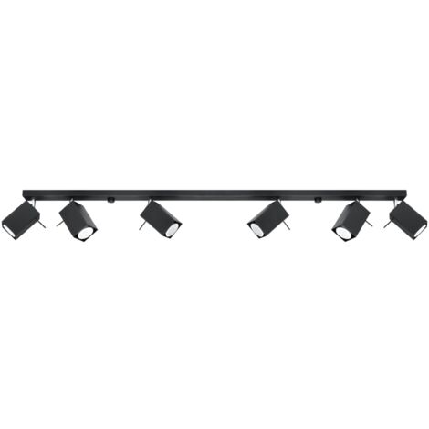 MERIDA 6L black ceiling lamp