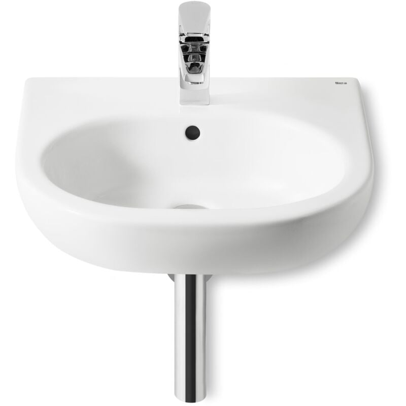 

Lavabo suspendido 50 cm Serie Meridian , Blanco. No incluye grifería. - Roca