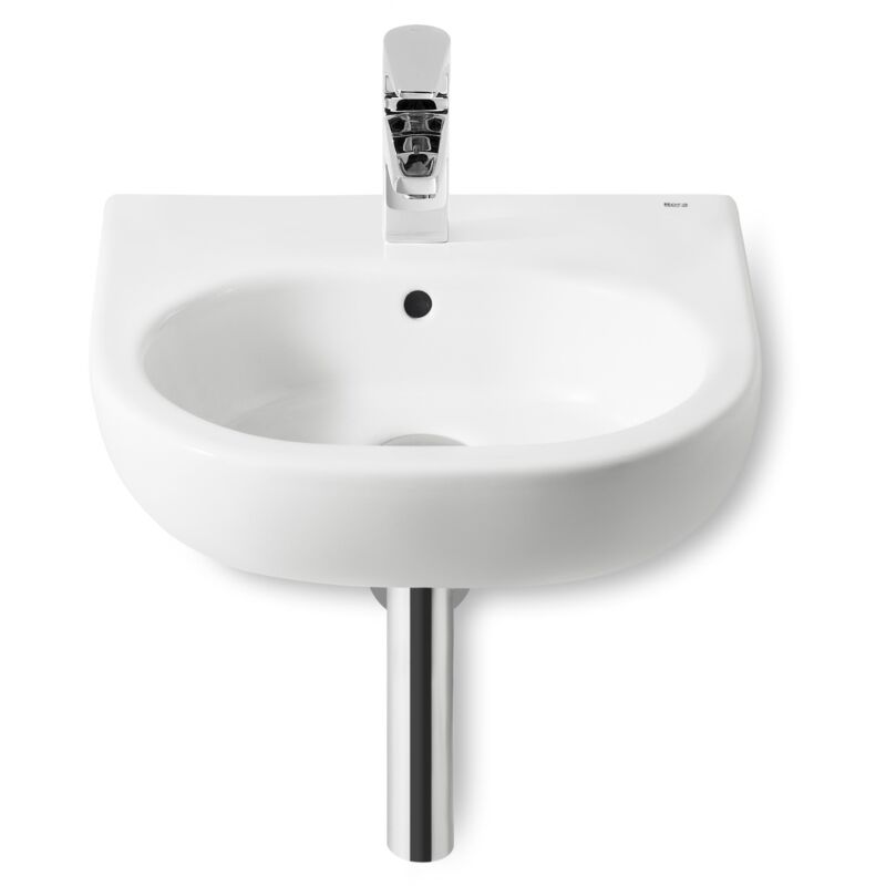 

Lavabo suspendido 45 cm Serie Meridian , Blanco. No incluye grifería. - Roca