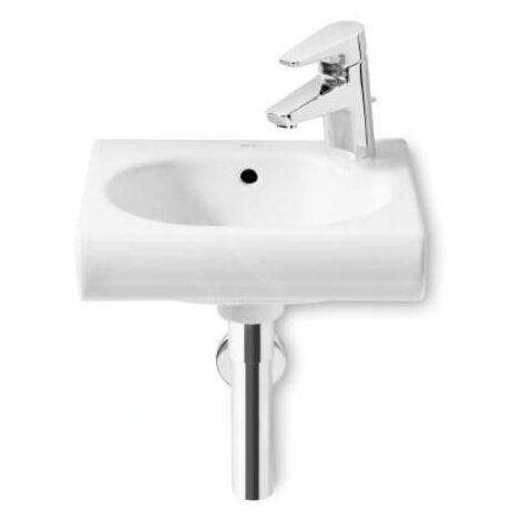 MERIDIAN vasque suspendue carrée en porcelaine - ROCA Dimensions : 350x320 mm