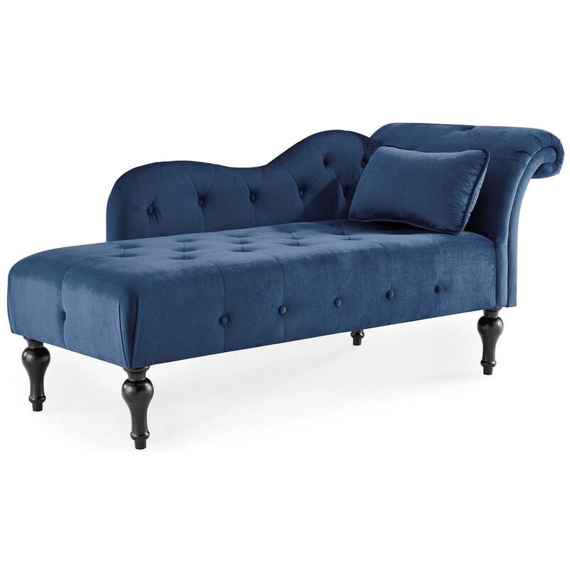 Canapé d'angle Bleu Velours Pas cher