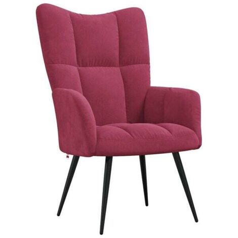méridienne en velours rouge bordeaux