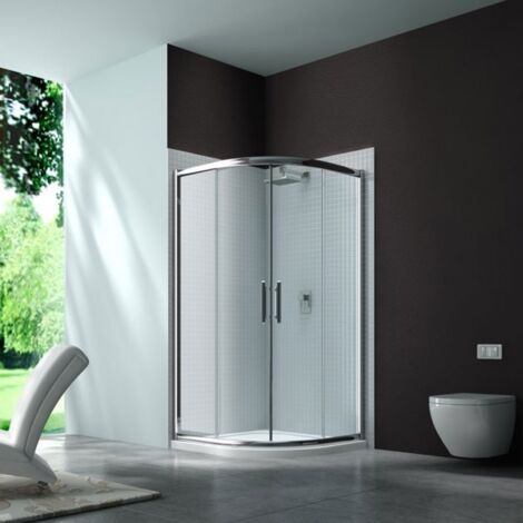 Merlyn 6 Series 2 Door Quadrant in 3 Sizes - 800 / 900 / 1000mm, 1000 x 1000mm