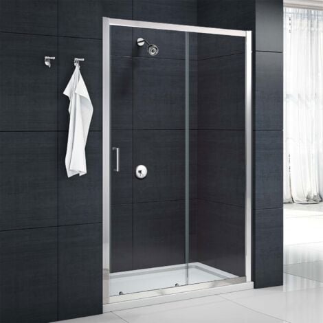 main image of "Merlyn Mbox Sliding Shower Door 1200mm Wide - 6mm Clear Glass"