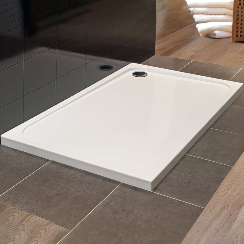 Ionic Touchstone Rectangular Shower Tray 1000mm x 760mm White - Merlyn