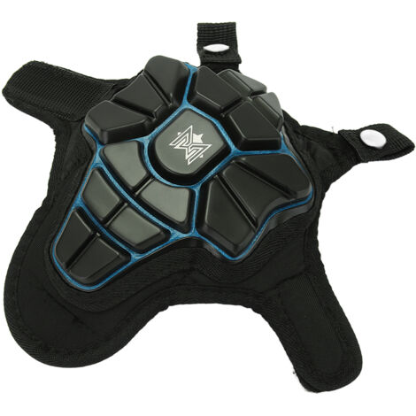 MEROCA Gilet de Sécurité Enfant pour Scooter, Veste de Protection Antichoc et Anti-Collision - Noir Bleu