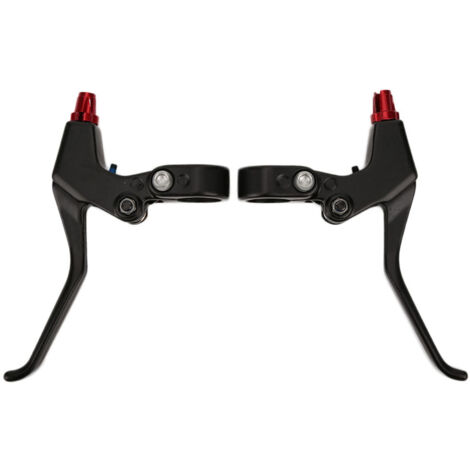 MEROCA Levier de Frein Allongé pour Vélo de Montagne Pliable en Alliage d'Aluminium Accessoire Cycliste Noir Rouge