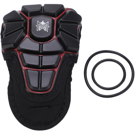 MEROCA Protège-Poitrine Antichoc pour Enfants, Housse de Protection pour Scooter Noir et Rouge