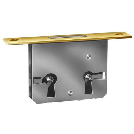 Pack De 2 Cerraduras Con Llaves Para Buzón O Muebles - Aleación De Zinc, Diámetro 16 Mm, Negro