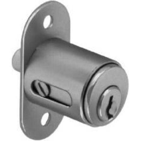 Meroni Serrature Serratura con Cilindro Nikelato Diametro 20 Lunghezza 20mm