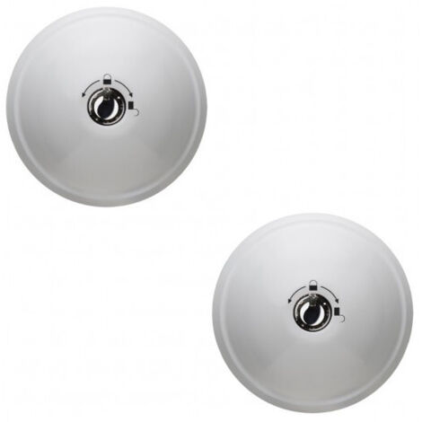 Meroni UFO3 SmartDuo Bianco -  Lucchetto per furgoni sfera fissa chiusura automatica/manuale - Coppi
