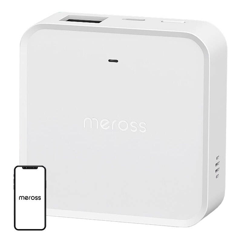 Meross - hub wifi avec alarme, pont intelligente avec port réseau physique, prend en charge 32 appareils compatible avec m