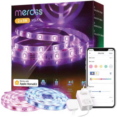 MEROSS WLAN LED-Strip, MSL320HK, 2x 5 m