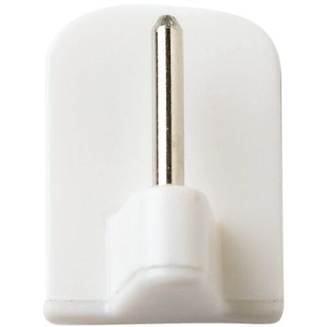 Merriway BH00114 Gancio Autoadesivo di Sostegno Generale, Bianco, Set di 10 Pezzi