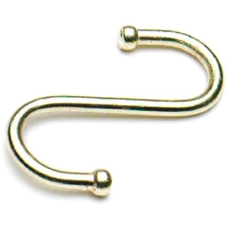 Merriway BH01130 Ganci a S per Uso in Cucina, Bianco, Set di 5 Pezzi