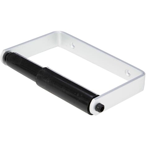 Merriway BH02038 Portarotolo da Bagno Rullo, Alluminio/Nero