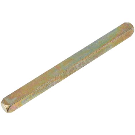 Merriway BH04457 Albero di Ricambio per Set Maniglie Porta, Sezione Quadrata, Bianco, 7.5 x 100 mm, Set di 2 Pezzi