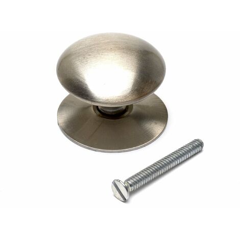 Merriway BH05199 - Pomello per ante e cassetti, in nichel satinato, stile vittoriano, 50 mm