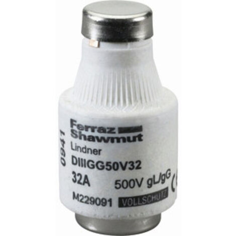 Mersen 00598.063700 Diazed-Sicherung   Sicherungsgröße = DIII  63 A  500 V