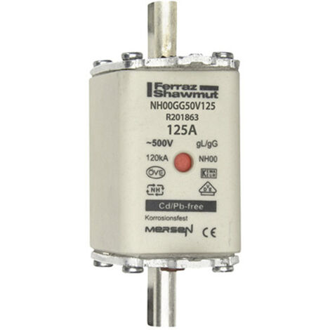 Mersen 1B765.000000 NH-Sicherung   Sicherungsgröße = 00  125 A  500 V 1 St.