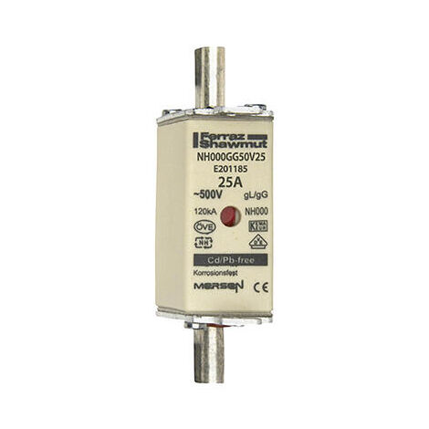 Mersen Ferraz NH00 40A 500V Elt NH000GG50V40/9 fusibile cartuccia