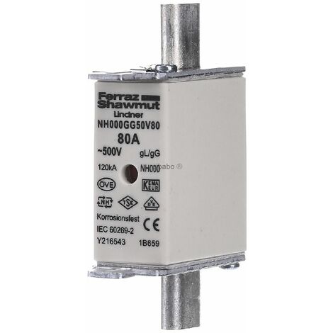 Mersen Fusibile HRC a bassa tensione NH0 80A