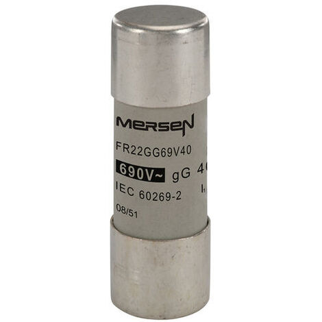 Mersen Fusibili a puntale 22x58 gG da 500 a 690 V CA 40A