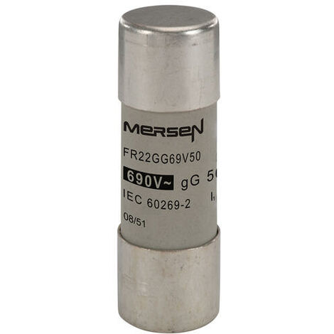 Mersen Fusibili a puntale 22x58 gG da 500 a 690 V CA 50A