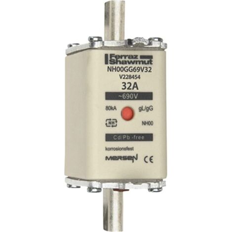 Mersen NH-Sicherungseinsatz SF Gr.00 gG 32A/690V KM NH00GG69V32