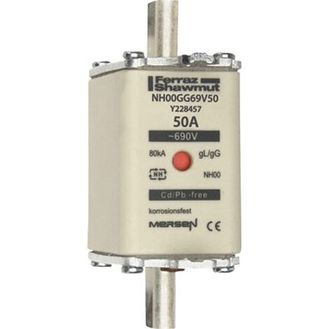 Mersen NH-Sicherungseinsatz SF Gr.00 gG 50A/690V KM NH00GG69V50
