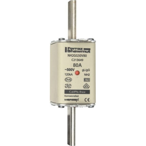 Mersen NH-Sicherungseinsatz SF Gr.2 gG 80A/500V KM NH2GG50V80