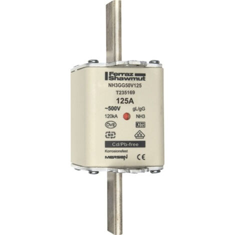 Mersen NH-Sicherungseinsatz SF Gr.3 gG 125A/500V KM NH3GG50V125