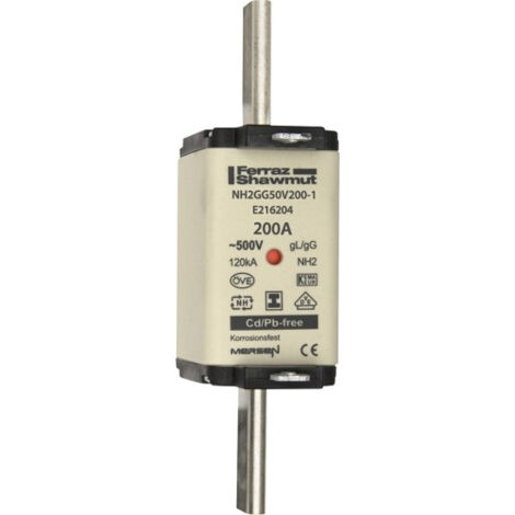 Mersen NH-Sicherungseinsatz SG Gr.2 gG 200A/500V KM NH2GG50V200-1