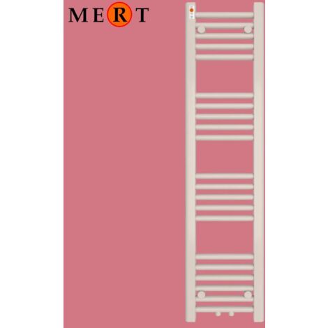 MERT Badheizkörper ROYAL 30 x 120cm, weiss, gerade, 3 Betriebsarten möglich