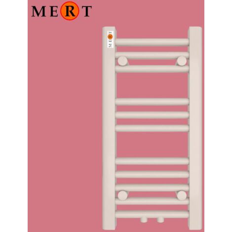 MERT Badheizkörper ROYAL 30 x 60cm, weiss, gerade, 3 Betriebsarten möglich