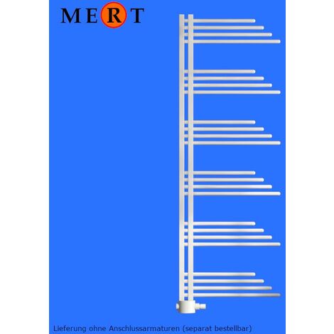 MERT Design Badheizkörper "BELLUNA" 50 x100 cm, weiss, Mittelanschluss