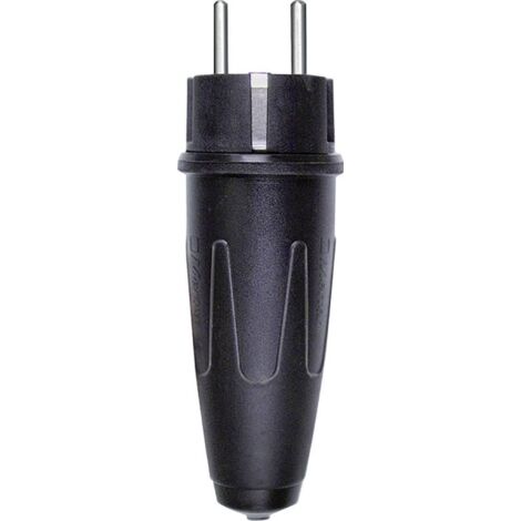 MERTEN 123551 GRAVE FICHE SCHUKO, EN CAOUTCHOUC NOIR