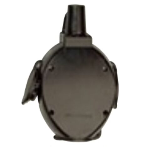 MERTEN 179851 ATTACCO SCHUCKO TRIPLO IN GOMMA COMPLETA NERO