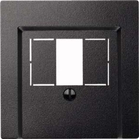 MERTEN 297914 ENJOLIVEUR POUR PRISES TAE/HAUTE-PARLEURS/USB, ANTHRACITE, SYSTEM M