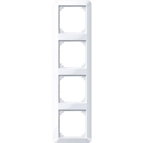 MERTEN 389425 1-M CADRE POUR 4 PRISES BLANC BRILLANT