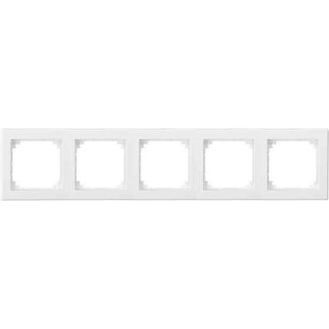 MERTEN - 478519 - CACHE M-SMART POUR 5 PRISES - BLANC BRILLANT