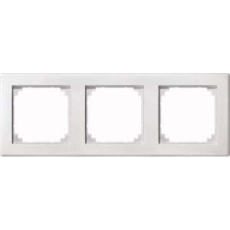 MERTEN 484319 PLACCHE M-SMART, 3 ANTE, BIANCO OPACO