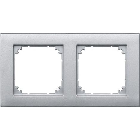 MERTEN 486260 M-PLAN CADRE DE FINITION DOUBLE EN ALUMINIUM